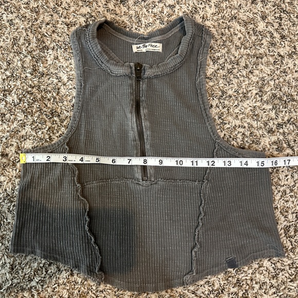 FREE PEOPLE We The Free Lovely Instance Tank Top Grey Women’s - Medium - Picture 13 of 14